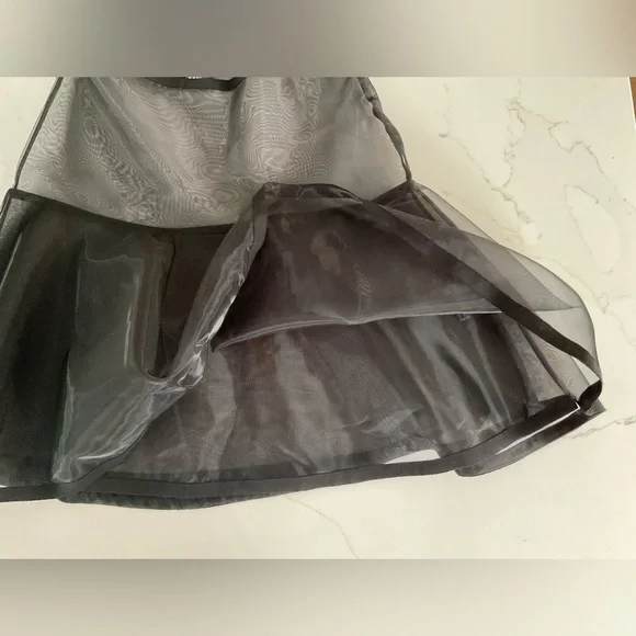 Ralph Lauren sheer black skirt size 4 - Picture 4 of 5